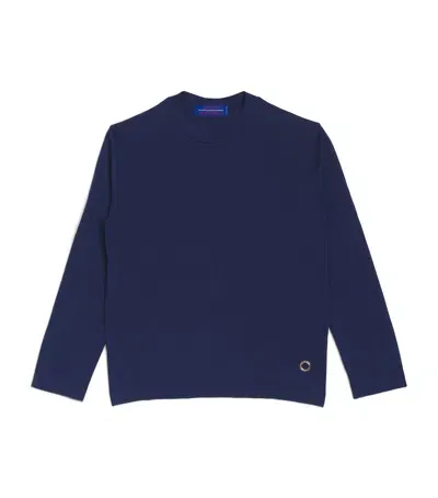 Stefano Ricci Kids' Cashmere Sweater In Navy