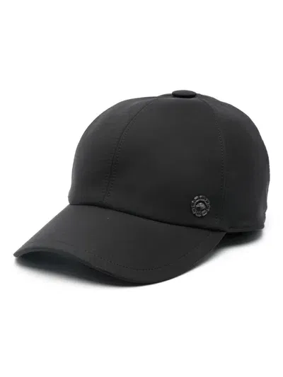 Stefano Ricci Logo-plaque Cap In Black