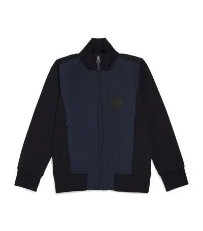 Stefano Ricci Kids' Wool-cotton Padded Jacket In Blue