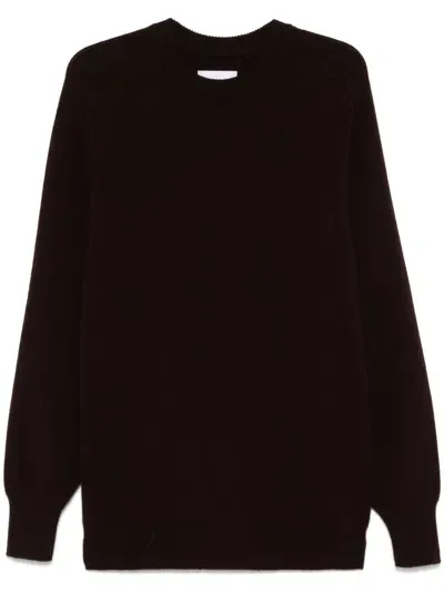 Stein Brushed Sweater In Black