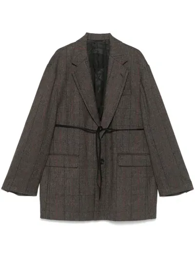 Stein Single-breasted Blazer In Braun