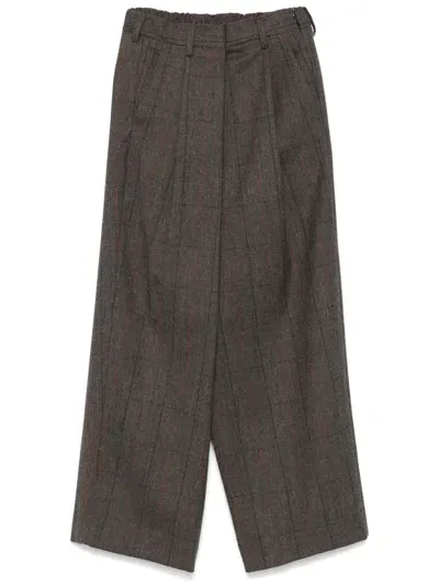 Stein Wide-leg Trousers In Braun