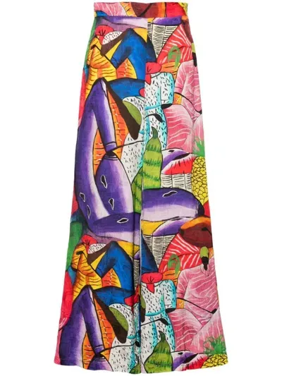 Stella Jean Printed Pants In Multi