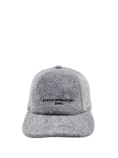 Stella Mccartney 2001 Logo Felt Cap In Grey