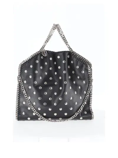 Stella Mccartney 3chain Tote All Over Studded Alter Mat In Black