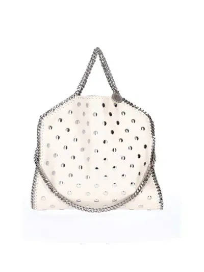 Stella Mccartney 3chain Tote All Over Studded Alter Mat In Pure White