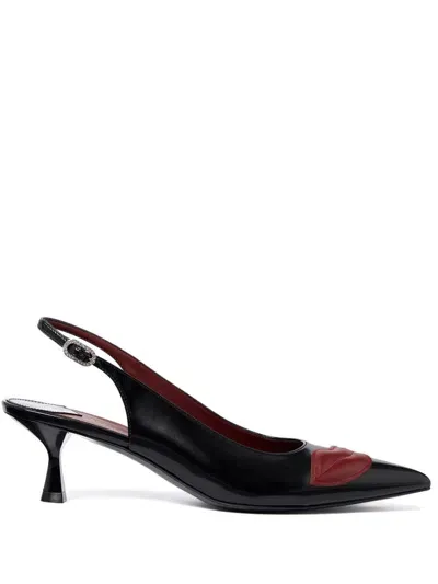 Stella Mccartney 50mm Elsa Slingback Pumps In Black