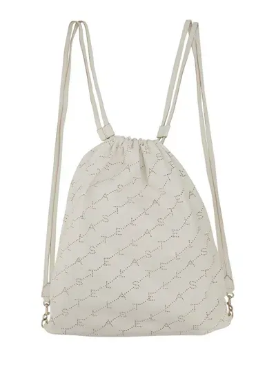 Stella Mccartney Drawstring Backpack In White