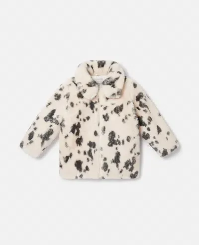 Stella Mccartney Appaloosa Pattern Coat In Ivory