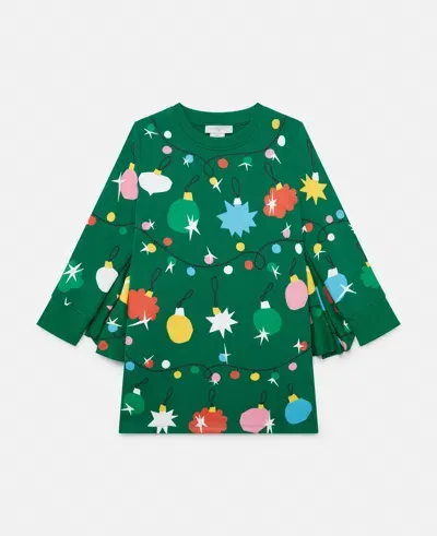 Stella Mccartney Kids' Bauble Print Batwing Dress In Multicolour