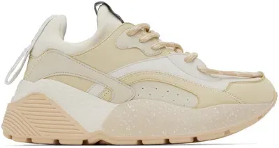 Stella Mccartney Beige & White Eclypse Sneakers In 8446 Multicol White