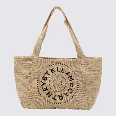 Stella Mccartney Beige Raffia Tote Bag