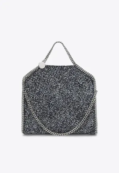 Stella Mccartney Bouclé Falabella Shoulder Bag In Blue