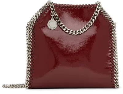 Stella Mccartney Burgundy Falabella Tiny Bag In 6106 Burgundy