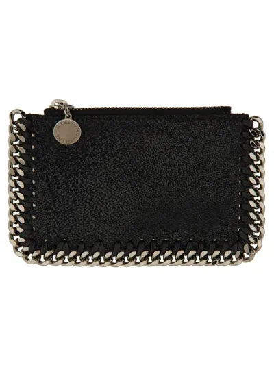 Stella Mccartney Falabella Card Case In Black