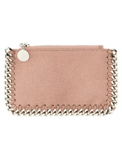 Stella Mccartney Card Holder "falabella" In Pink