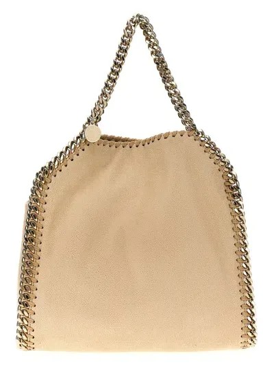 Stella Mccartney Chain Detailed Shoulder Bag In Beige