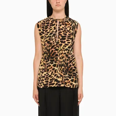 Stella Mccartney Cheetah-print Top In Animalier