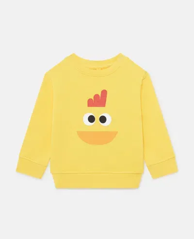 Stella Mccartney Chicken Print Sweatshirt In Yellow