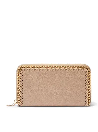 Stella Mccartney Continental Wallet In Nude & Neutrals