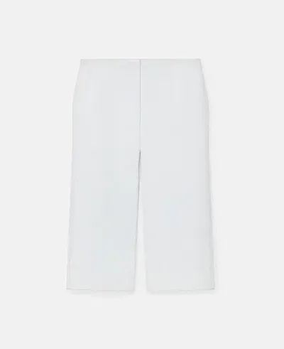 Stella Mccartney Crackled Finish Midi Skirt In Pure White