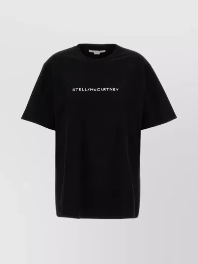 Stella Mccartney Crew Neck Relaxed Fit T-shirt In Black