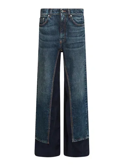 Stella Mccartney Dark Blue Cotton Jeans In Azul