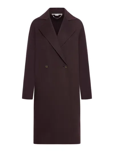 Stella Mccartney Double Face Coat In Brown