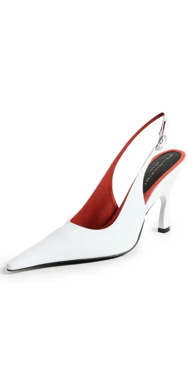 Stella Mccartney 90mm Elsa Slingback Pumps In White