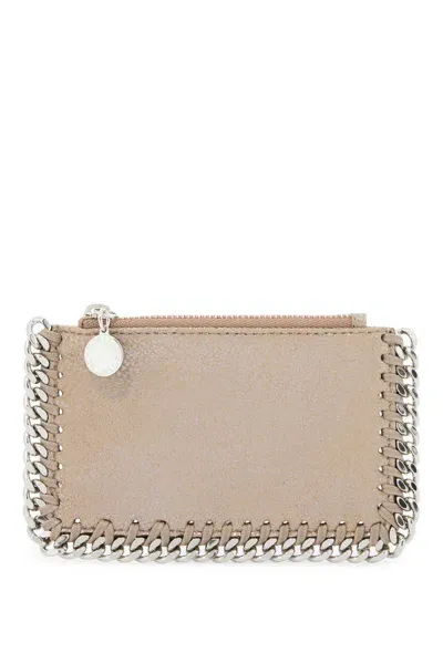 Stella Mccartney Falabella Card Holder In Beige