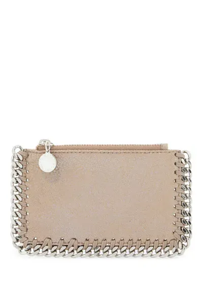 Stella Mccartney Falabella Card Holder In Gipsy Red (beige)