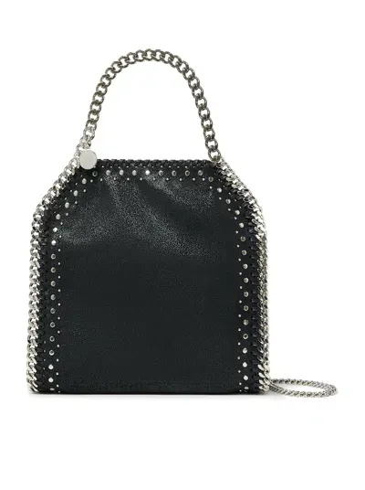 Stella Mccartney Mini Falabella Studded Tote In Black