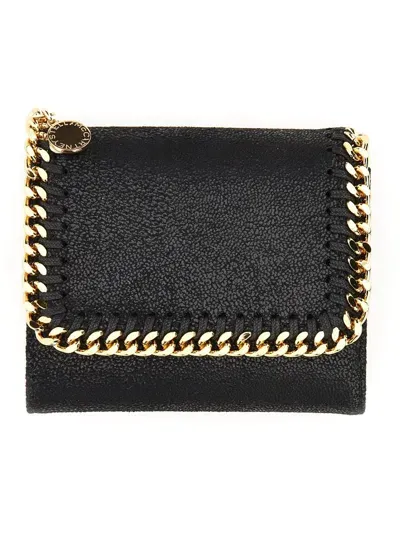 Stella Mccartney Falabella Small Wallet In Black