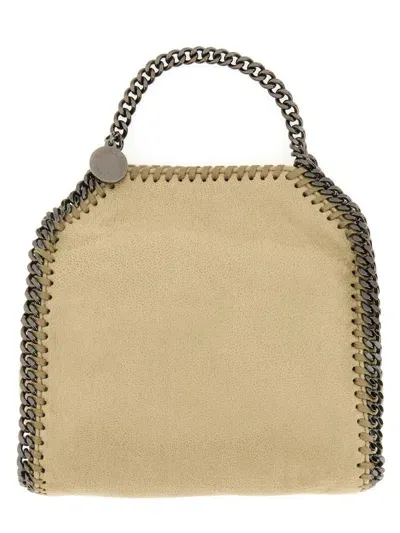 Stella Mccartney Falabella Tiny Crossbody Bag In Beige