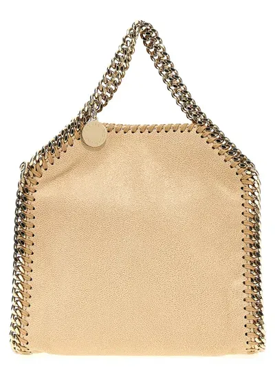 Stella Mccartney Falabella Tiny Hand Bags In Beige