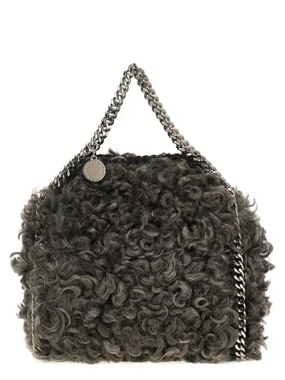 Stella Mccartney Falabella Tiny Handbag In Grey Melange