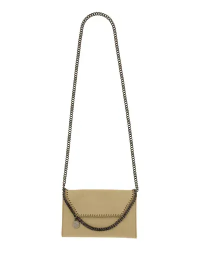 Stella Mccartney Falabella Wallet Bag In Beige