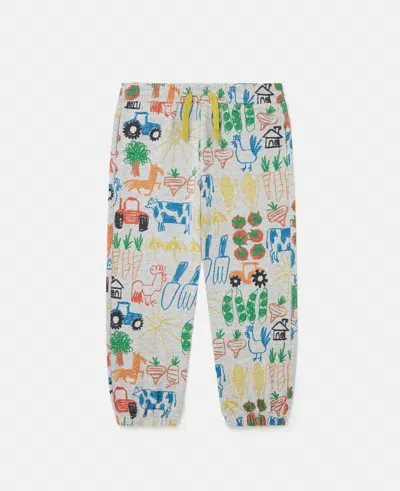 Stella Mccartney Farmyard Print Joggers In Multicolor