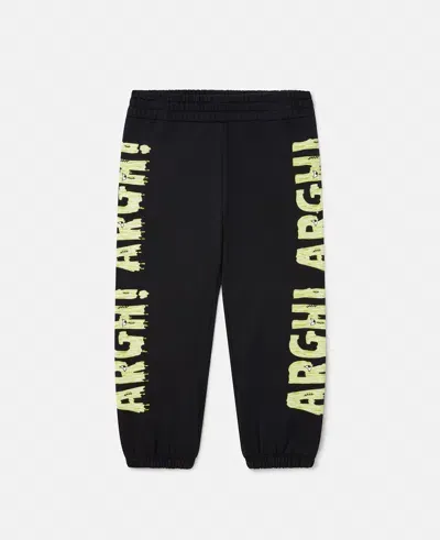 Stella Mccartney Frankenstein Graphic Joggers In Black