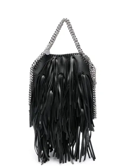 Stella Mccartney Fringed Tote Bag In Black