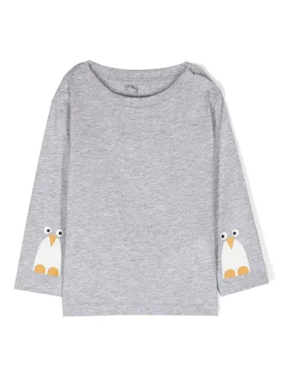 Stella Mccartney Babies' Graphic-print Cotton T-shirt In Grey