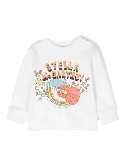 Stella Mccartney Kids' Graphic-print Sweatshirt In White