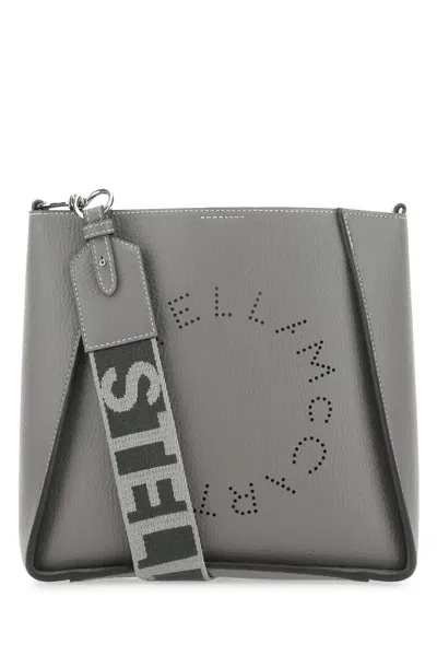 Stella Mccartney Grey Alter Mat Stella Logo Crossbody Bag In Gray