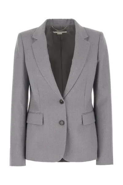 Stella Mccartney Grey Wool Blazer In Gray