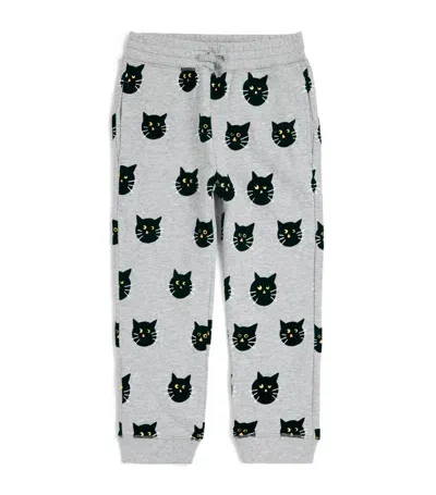 Stella Mccartney Kids' Spooky Cat Track Pants In Grey