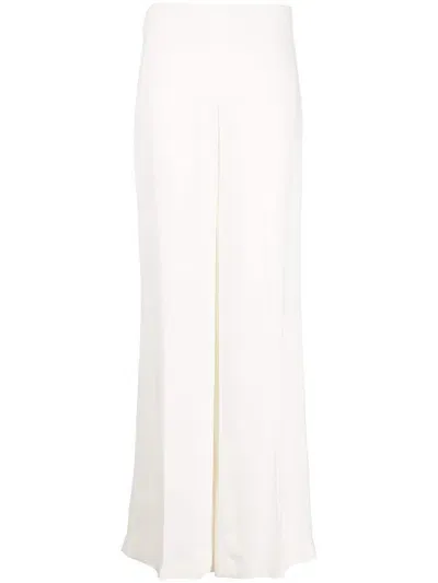 Stella Mccartney High-waisted Flared Trousers In White