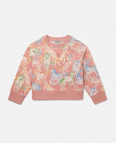 Stella Mccartney Horse Print Sweatshirt In Multicolour