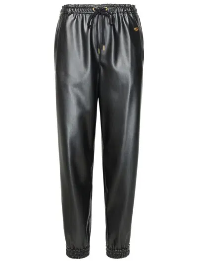 Stella Mccartney Iconic Black Vegan Leather Joggers