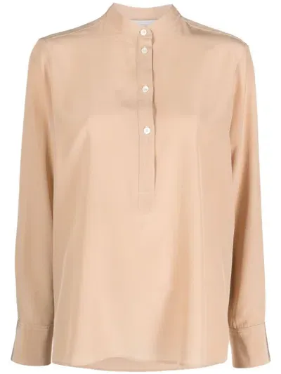 Stella Mccartney Iconic Silk Shirt In Neutrals