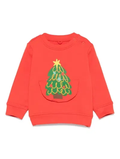 Stella Mccartney Babies' Interchangeable-print Sweatshirt In Red